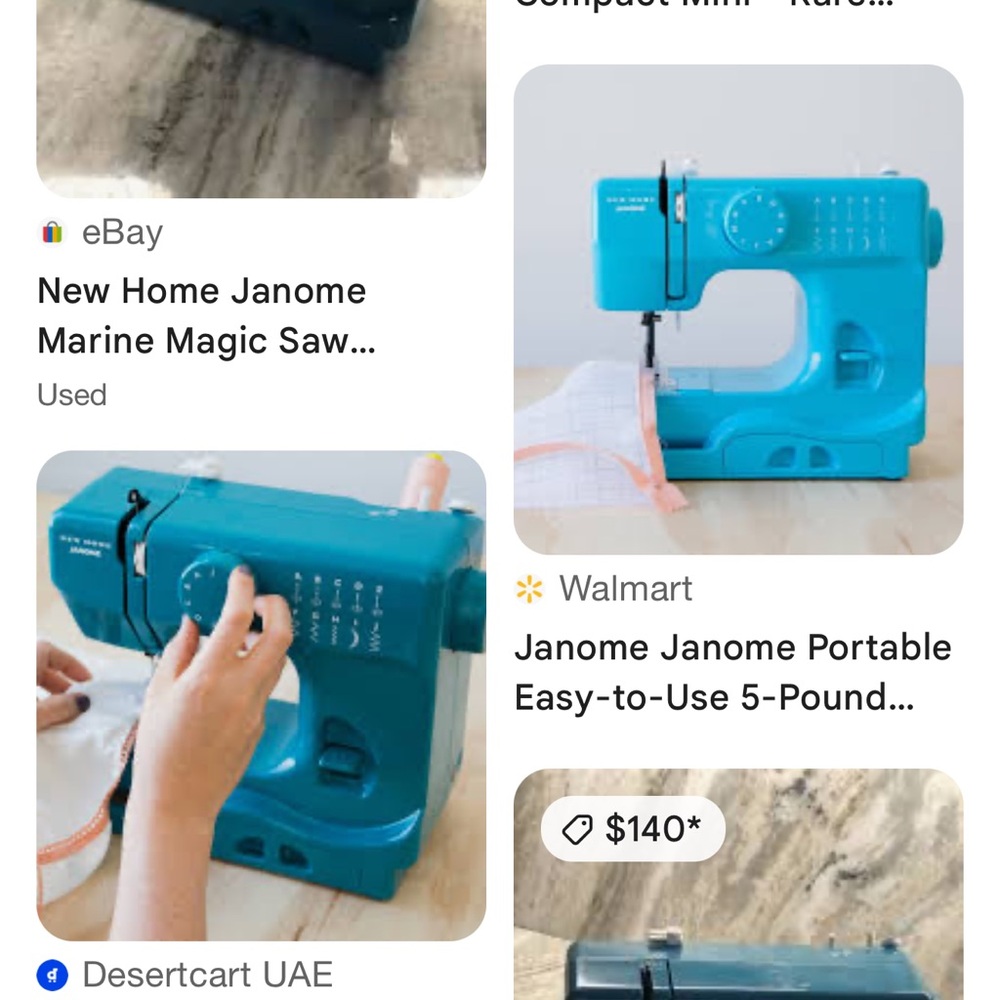 Portable Sewing Machine - Blue